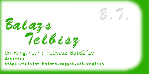 balazs telbisz business card